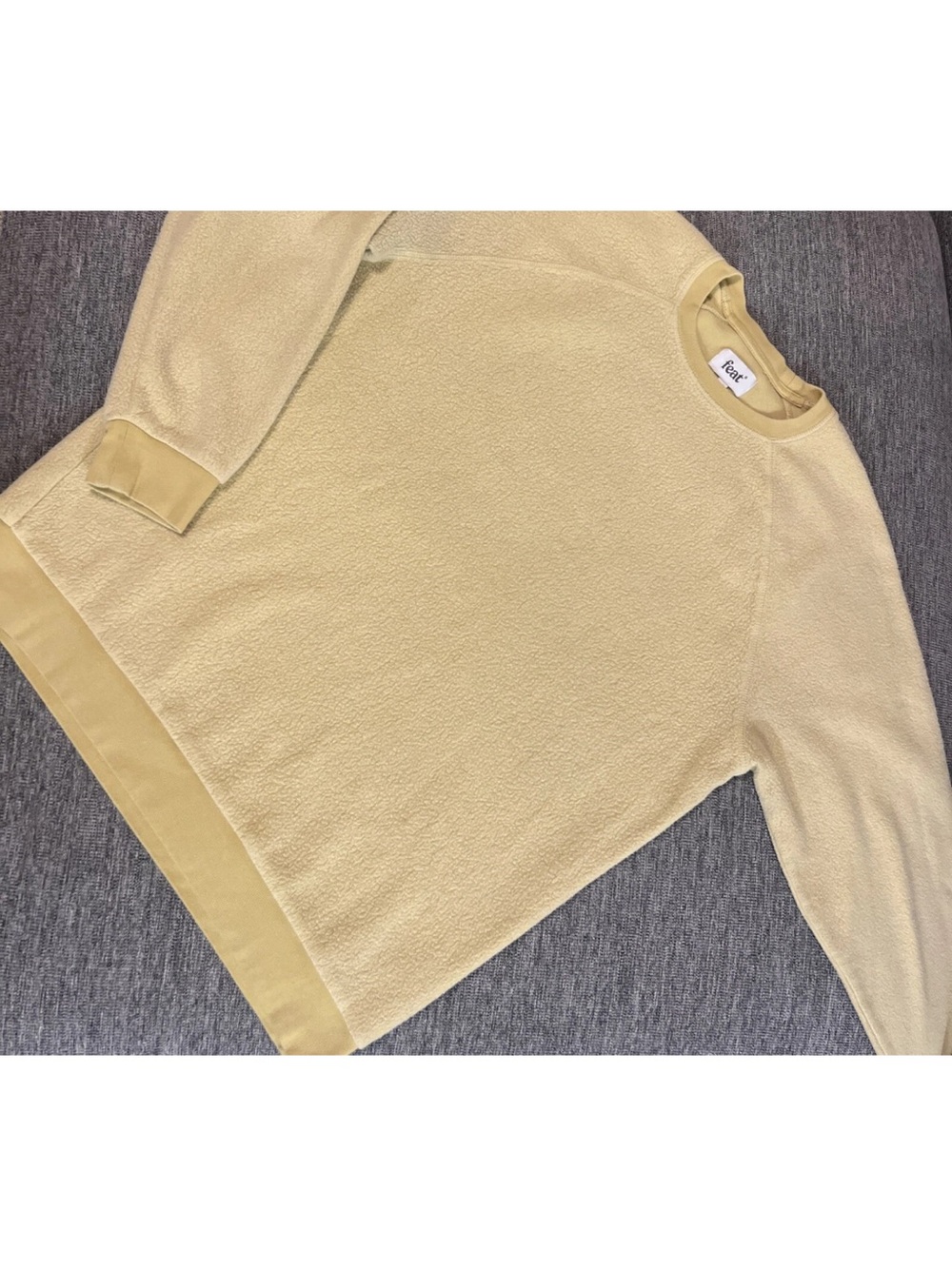 Feat BlanketBlend™ Crewneck Yellow Sweatshirt Sz XL